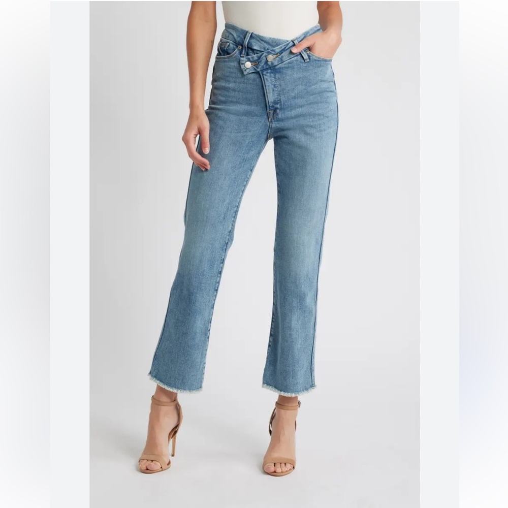 NWT Crossover waist straight leg jeans